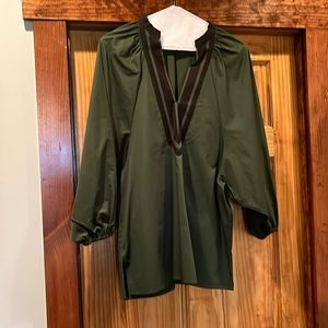Tory Burch green tunic. Size large